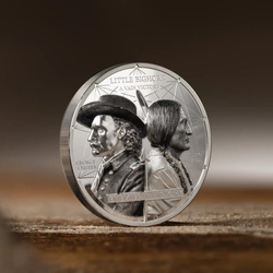 Stříbrná mince Enemies in History – Custer vs. Sitting Bull 2 unce Stříbra 2026 Proof