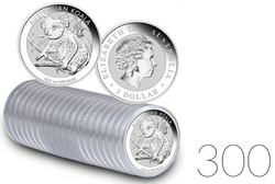 Koala 1 uncja Srebra 2018 PAKIET 300 SZTUK
