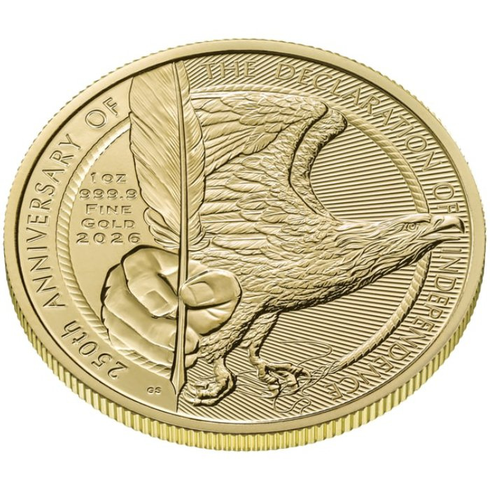 Moneda de oro 250.º aniversario de la Declaración de Independencia de los Estados Unidos 1 onza de oro 2026