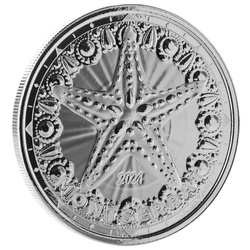 Montserrat: Starfish 1 oncia d'argento 2024 Prooflike