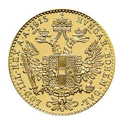Podzimní akce - Rakouský zlatý dukát 1915 novoražba