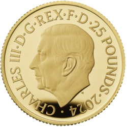 Royal Mint Lunar : Année du Dragon 1/4 once d'or 2024 Proof