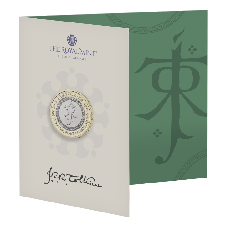 Célébration de la vie et de l'œuvre de JRR Tolkien 2 £ en cuivre-nickel 2023