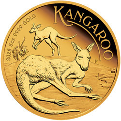 Kangourou australien 5 onces d'or 2025 Proof