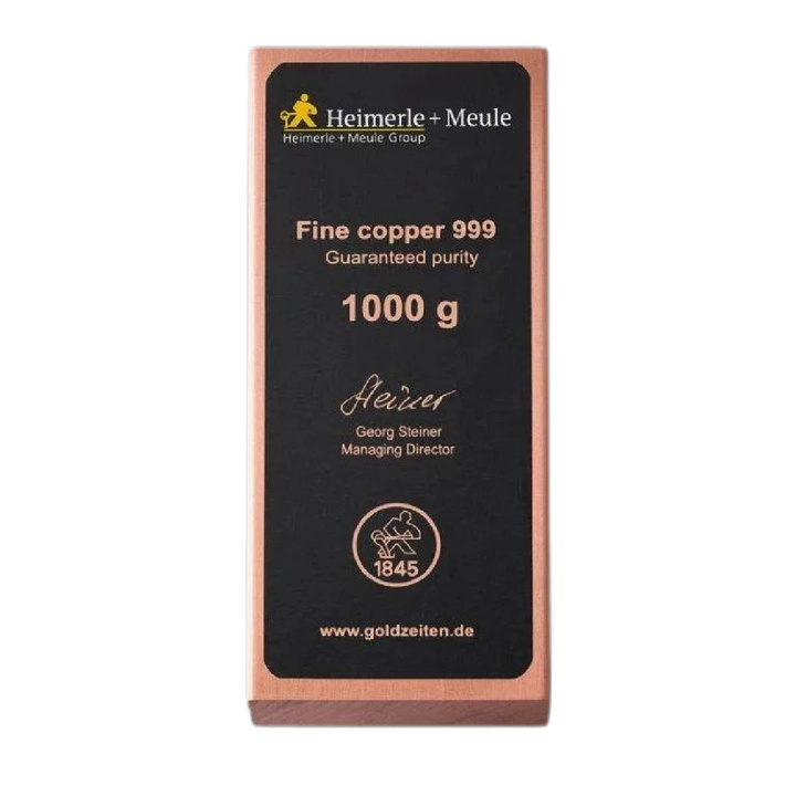 Set of 5 Heimerle Meule 1000 g Copper Bars