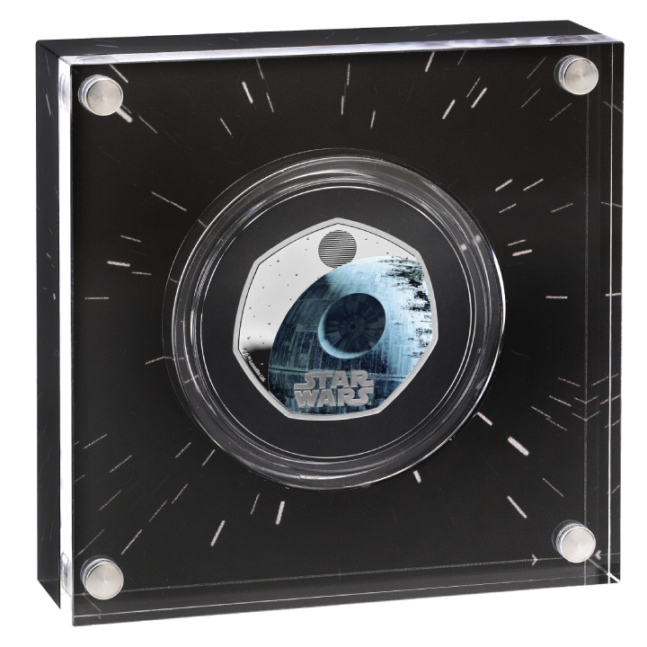 Guerre stellari: Morte Nera II colorata 50p Argento 2024 Proof