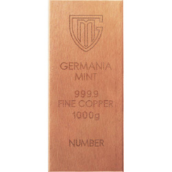 Медно кюлче Germania Mint 1000 грама мед