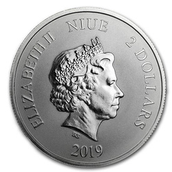 Niue: Celestial Animals - The White Tiger 1 oz Silver 2019