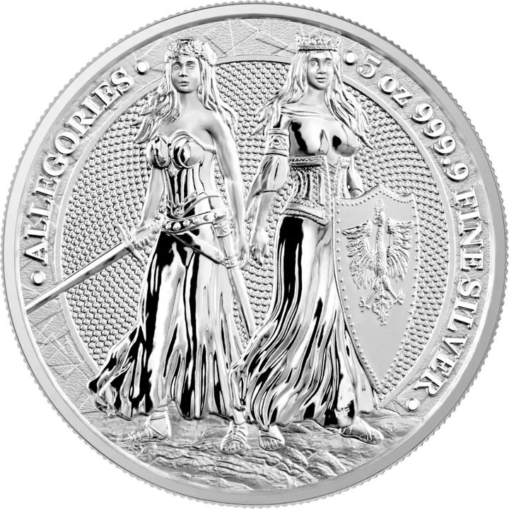 Allegories: Polonia & Germania 5 uncji Srebra 2022