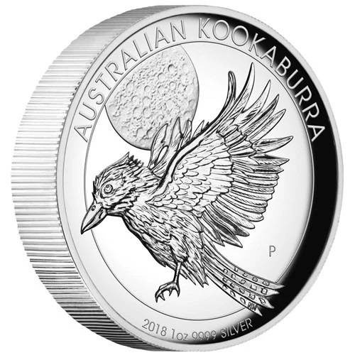 Kookaburra 1 uncja Srebra 2018 Proof High Relief