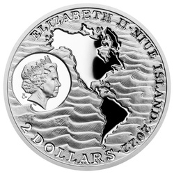 Niue: La scoperta dell'America - Cristoforo Colombo $2 Argento 2022 Proof