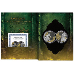 Set de 2 monede din argint Germania Mint: Ragnarök - Loki și Heimdall 2 x 1 uncie argint 2025