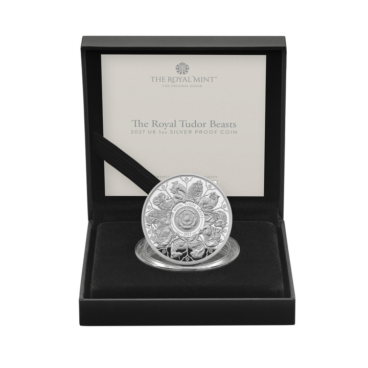 Moneta d'Argento The Royal Tudor Beasts: The Completer 1 oncia Argento 2027 Proof