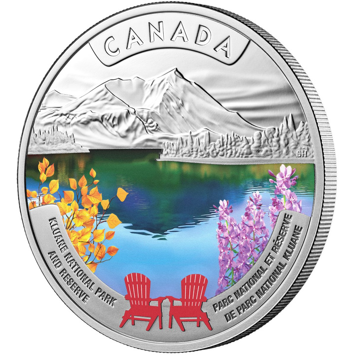 Srebrna Moneta Canada’s National Parks - Kluane National Park and Reserve kolorowana 1 uncja Srebra 2026 Proof