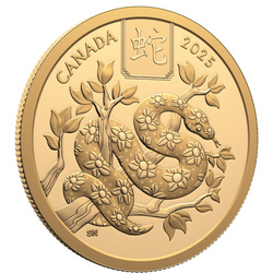 Canada: Lunar Year of the Snake $100 Złoto 2025 Proof