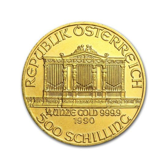 Filarmónica de Viena 1/4 oz Oro 1990