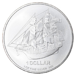 Cook Islands HMS Bounty 1 uncja Srebra 2010