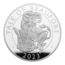 The Royal Tudor Beasts: The Yale of Beaufort 5 oz Silber 2023 Proof 