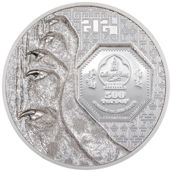 Mongolia: Snow Leopard 1 oz Silver 2024 Proof Ultra High Relief