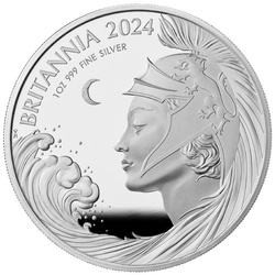 Ensemble de 6 pièces Britannia Argent 2024 Proof