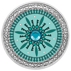 Mandala Faith coloured Silver 2022 Proof