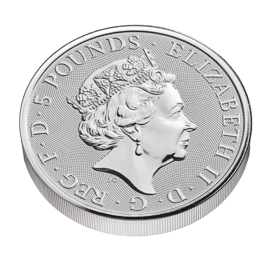 The Queen’s Beasts 2021: The White Greyhound of Richmond 2 oz Silber