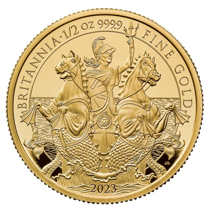 Sada 3 mincí Premium Britannia Zlato 2023 Proof