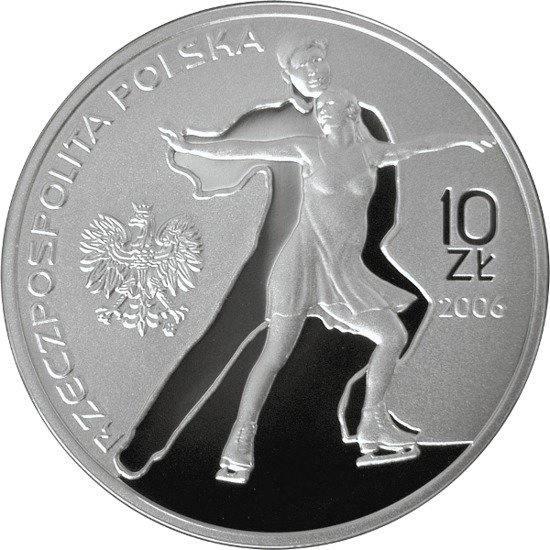Olympische Spiele Eiskunstlauf 2006 Silbermünze