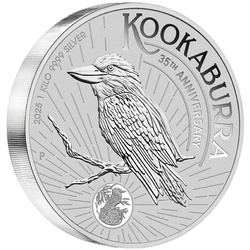 Kookaburra 1000 gramów Srebra 2025