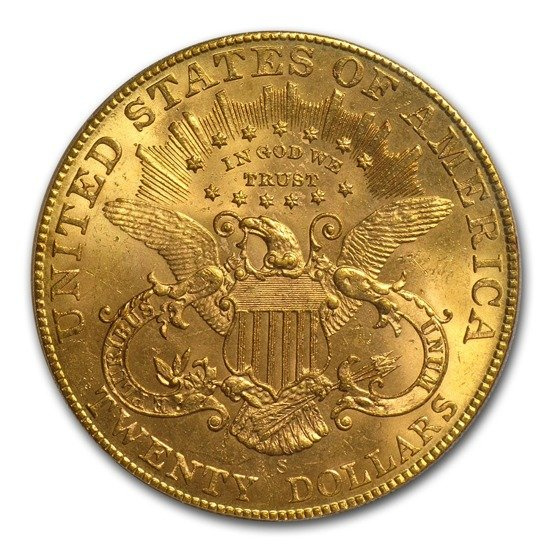 Liberty -S Double Eagle 20 Dollar 1904 Stan 2+
