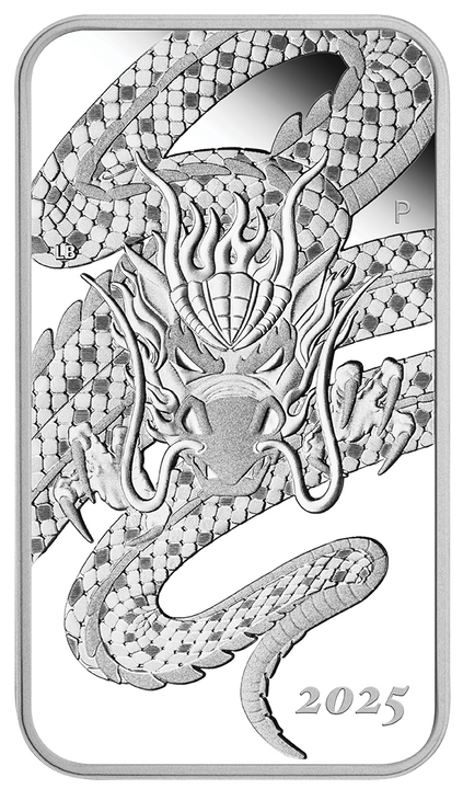 Sztabko-Moneta Dragon 1 uncja Srebra 2025 Proof
