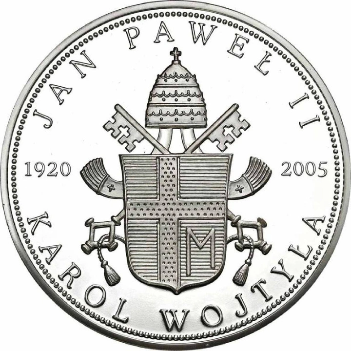 Silver Medal Canonization of John Paul II 1000 g Silver 2014 Proof