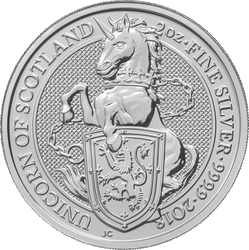The Queen’s Beasts: The Unicorn of Scotland 2 oz Silber 2018