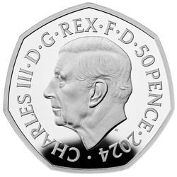 The Gruffalo's Child 2024 kolorowany 50p Srebro 2024 Proof 