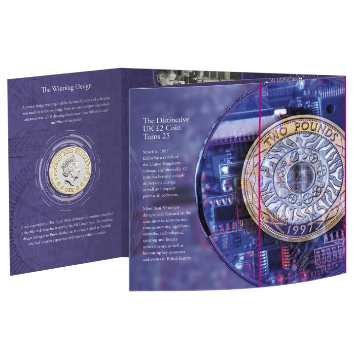 25 Years of the £2 Anniversary Cupro-nickel 2022