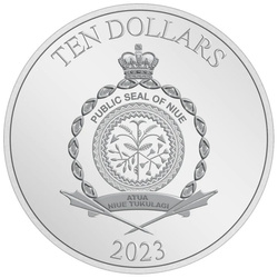 Niue: Disney Cinema Masterpieces - Lady and the Tramp colored 3 oz Silver 2023 Proof