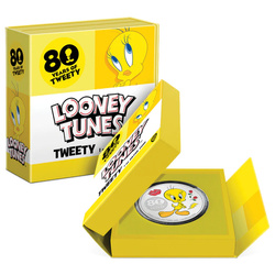 Niue: Tweety 80° Anniversario colorato 1 oncia d'argento 2022 Proof