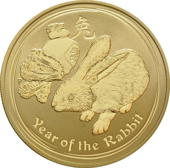 Lunar II: Jahr des Kaninchens 1 oz Gold 2011