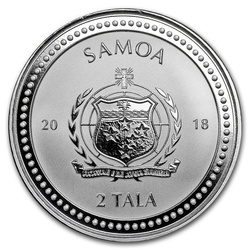 Samoa: Seepferdchen 1 oz Silber 2018