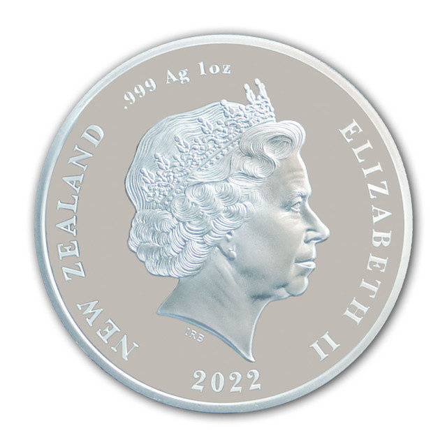 Fekete páfrányok színes 1 uncia ezüst 2022 Proof