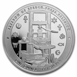 A szabadság alapítói: Benjamin Franklin - Szólásszabadság 1 uncia ezüst 2022