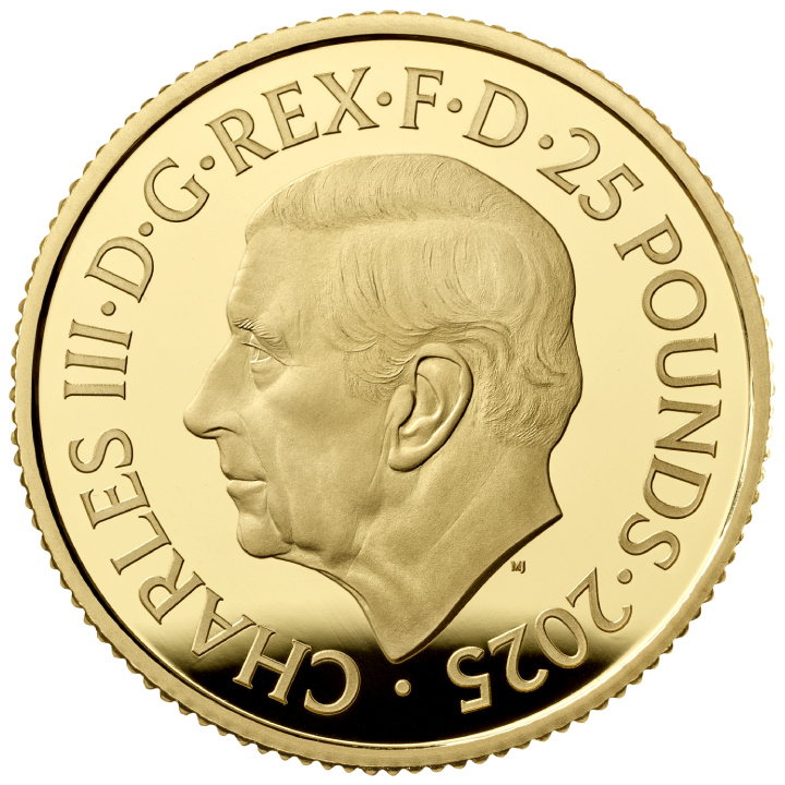 Royal Mint Lunar: Anno del Serpente 1/4 oncia d'oro 2025 Proof