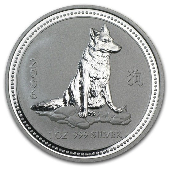 Lunar I: Rok Psa 1 uncja Srebra 2006