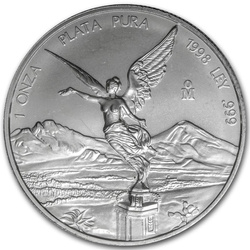 Libertad mexicaine 1 once d'argent 1998