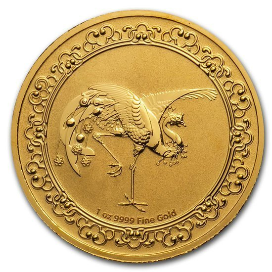 Niue: Celestial Animals - The Red Phoenix 1 oz Gold 2020