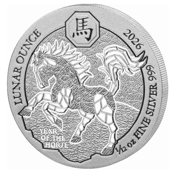 Rwanda : Lunar - Année du cheval 1/12 once d'argent 2026
