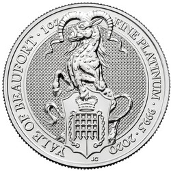 Bestias de la Reina: Yale Beauforts 1 oz Platino 2020