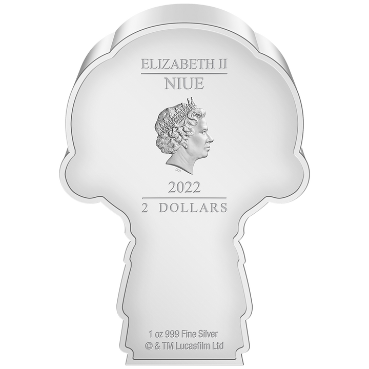 Niue: Star Wars - Reva, Moneda Chibi coloreada, 1 onza de plata, 2022, calidad Proof.