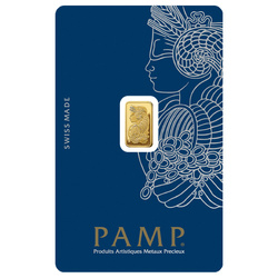 Pamp Suisse Fortuna Veriscan 1 gram Gold Bar LBMA GD Refiner
