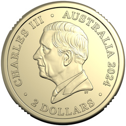 RAM: War Animals Remembrance kolorowany $2 Brąz Aluminiowy 2024 "C" Mintmark